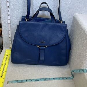 EUC Kate Spade navy blue satchel/shoulder bag. See photos for size & condition.